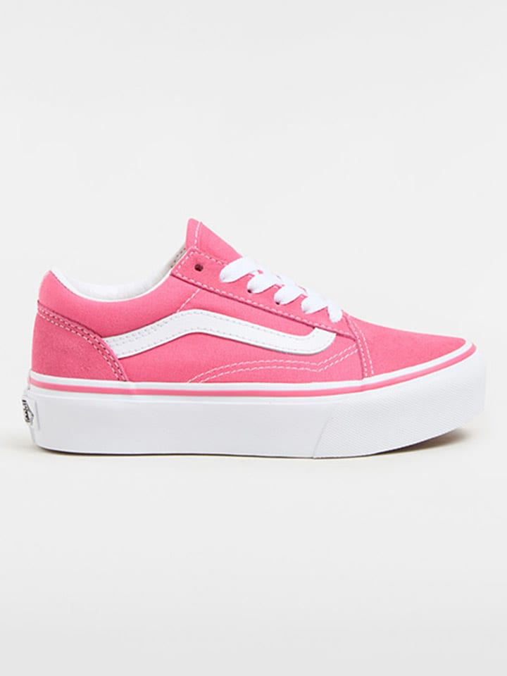 Vans old skool rosa leder discount