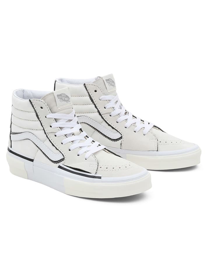Sneakers "SK8-Hi Reconstruct" in Weiß/ Creme/ Schwarz