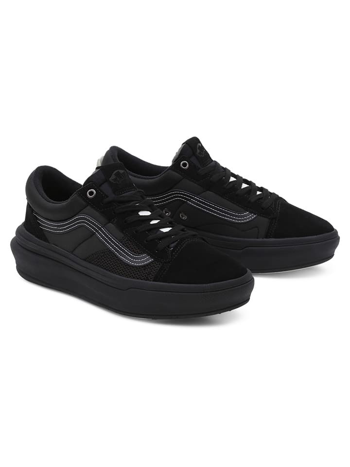 Leder Sneakers Old Skool Overt Plus CC in Schwarz
