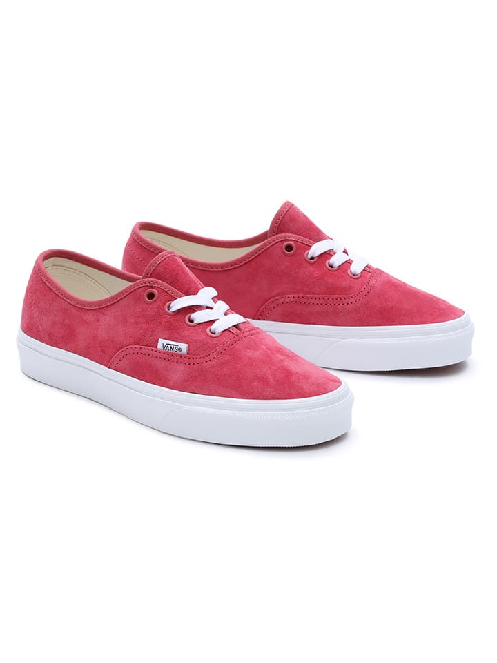 Vans authentic pink suede sale