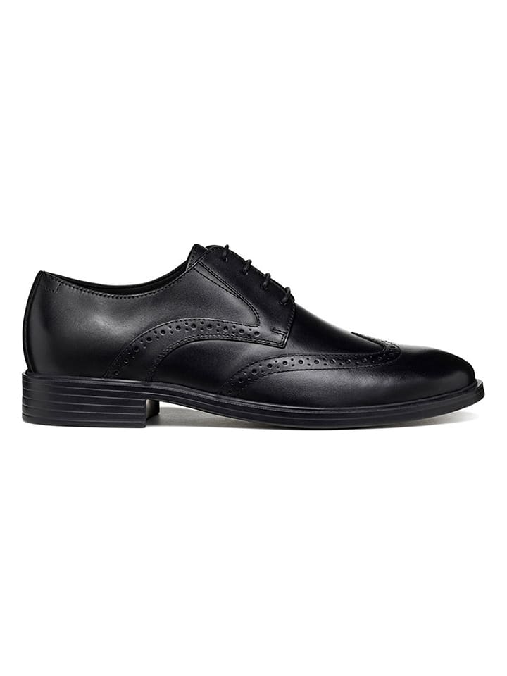 Leren veterschoenen "Gladwin" zwart