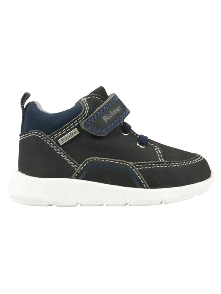 Leren sneakers "Hero" antraciet