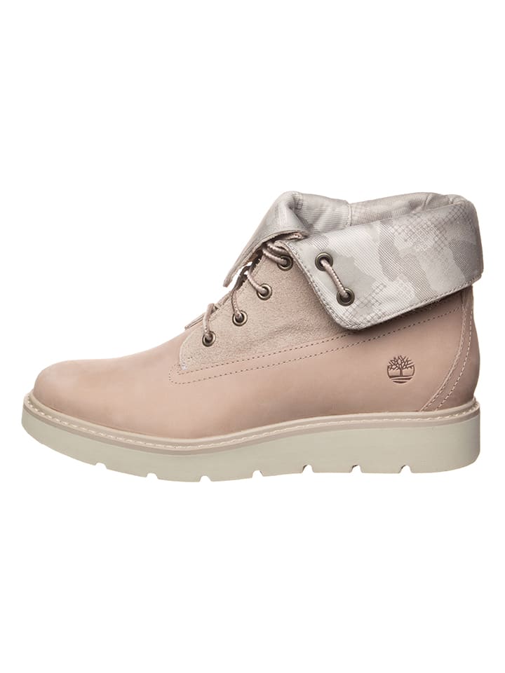 Leder-Boots "Keninstin" in Beige