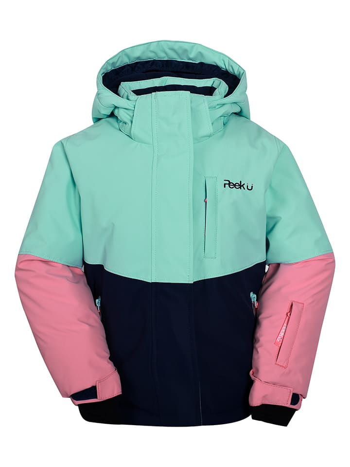 Ski-/snowboardjas "Ciel" mintgroen/lichtroze