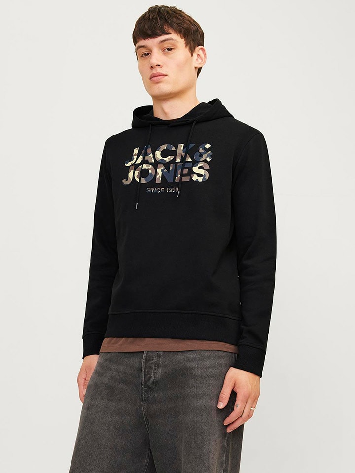Hoodie "James" in Schwarz