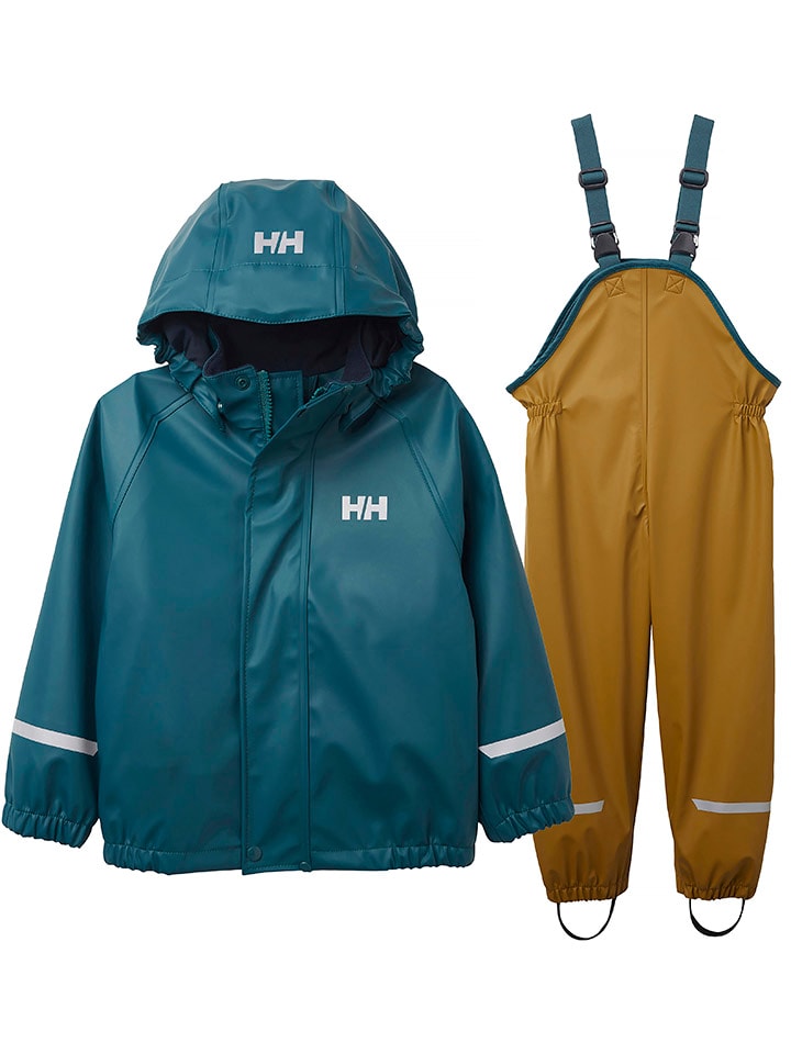 Helly Hansen 2 delige regenoutfit Bergen blauw goedkoop kopen limango