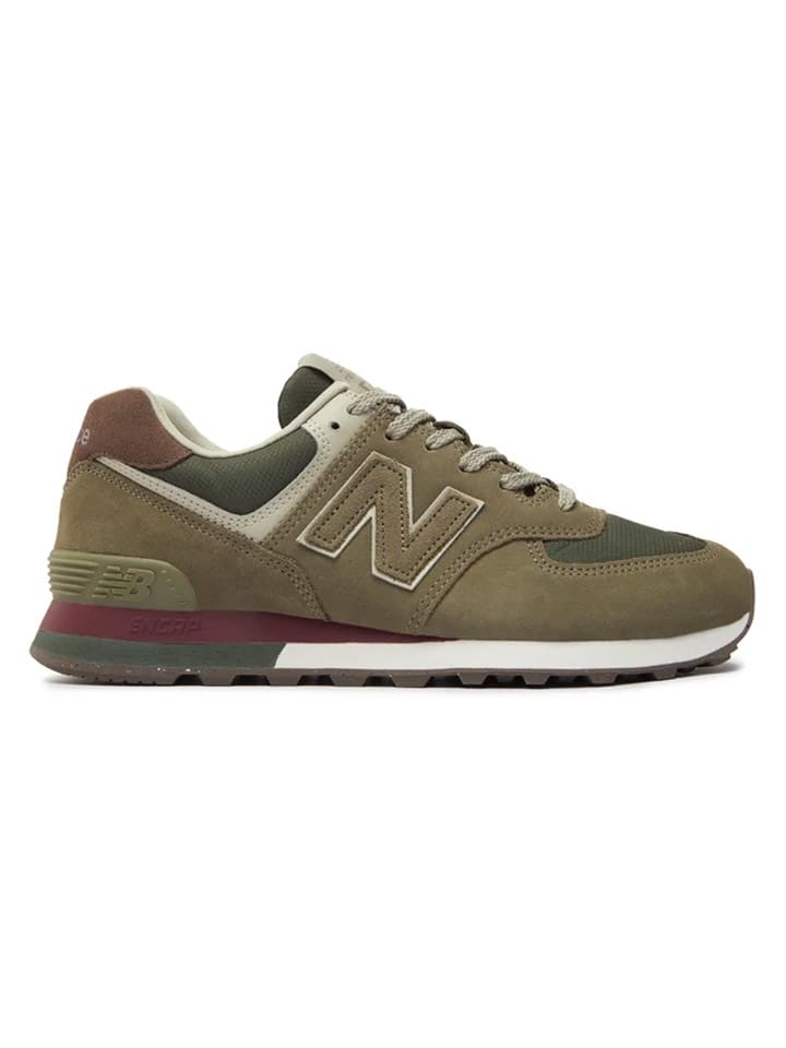 New Balance Leder Sneakers U574 in Khaki gunstig kaufen limango