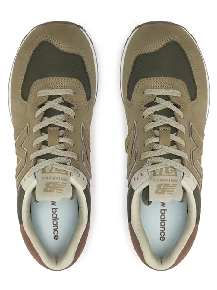 New Balance Leder Sneakers U574 in Khaki gunstig kaufen limango