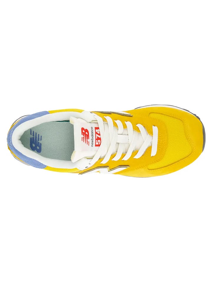 New Balance Leren sneakers WL574 geel goedkoop kopen limango