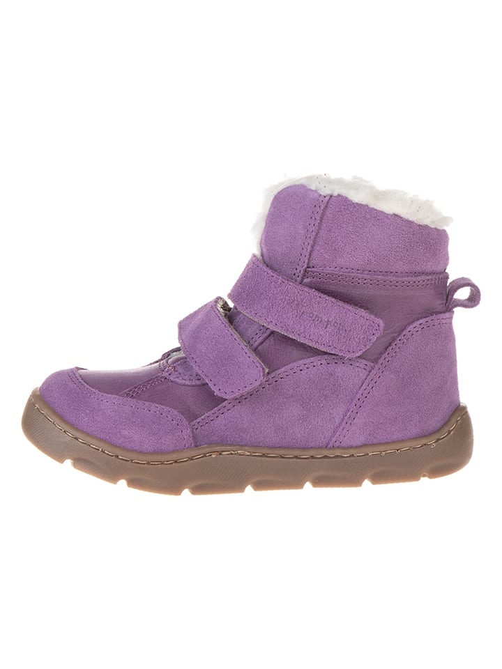 Leder-Barfußschuhe in Lila