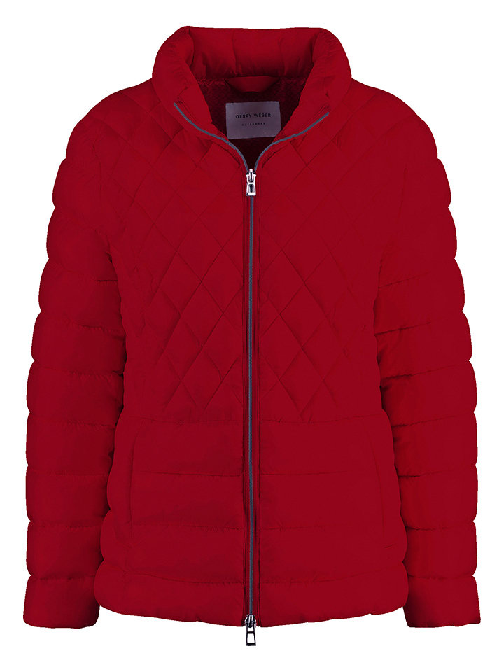 Steppjacke in Rot