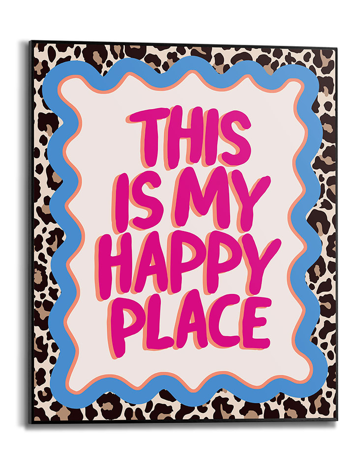 Gerahmter Kunstdruck "This is my Happy Place"