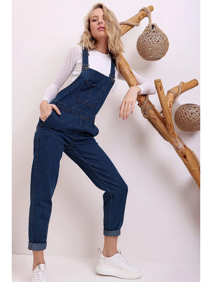 Trend Alacati Spijkertuinbroek donkerblauw goedkoop kopen limango