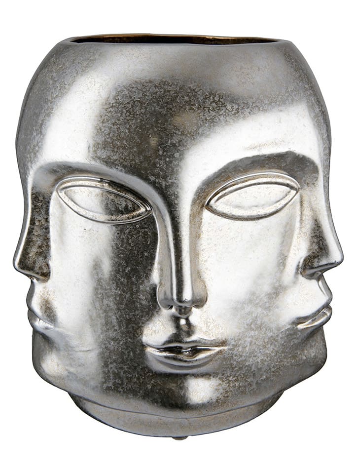 Vase "Crado" in Silber - (H)23 x Ø 20 cm 