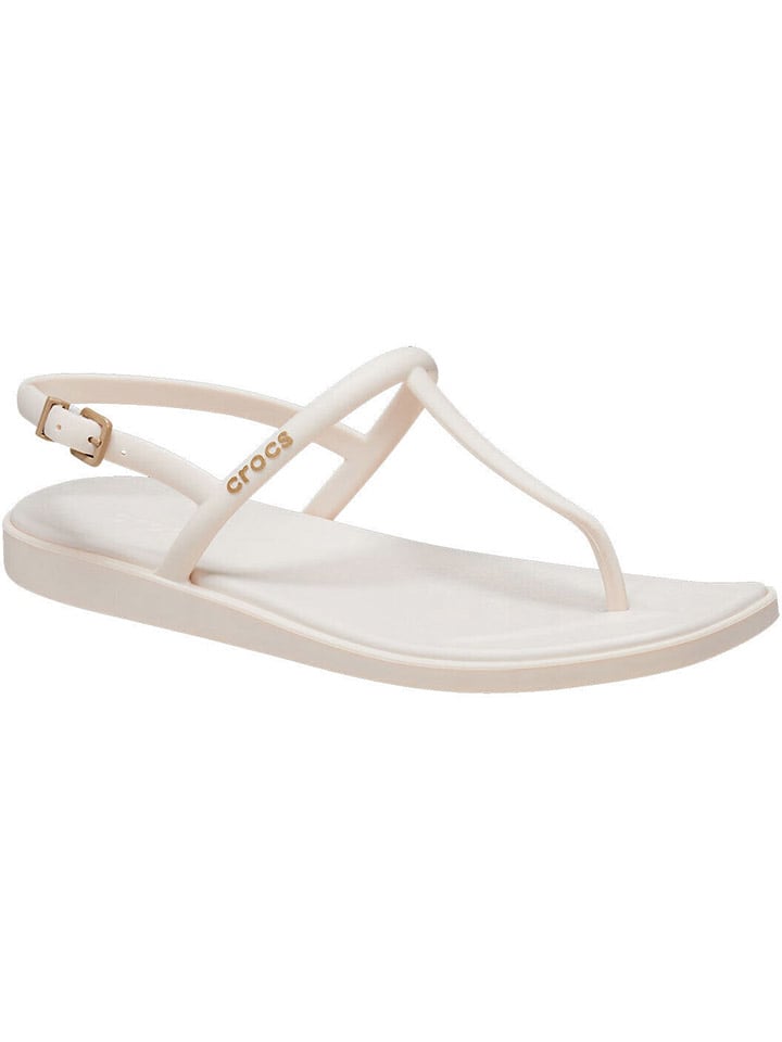 Zehensandalen Miami in Creme