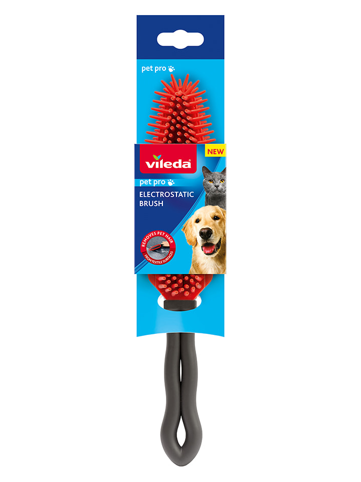 Szczotka elektrostatyczna "Vileda Pet Pro” w kolorze czerwonym