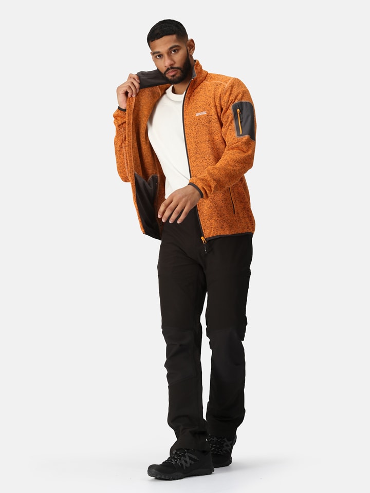 Fleecejacke "Newhill" in Orange