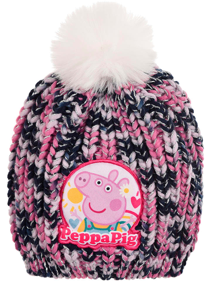 Bommelmütze "Peppa Pig" in Pink