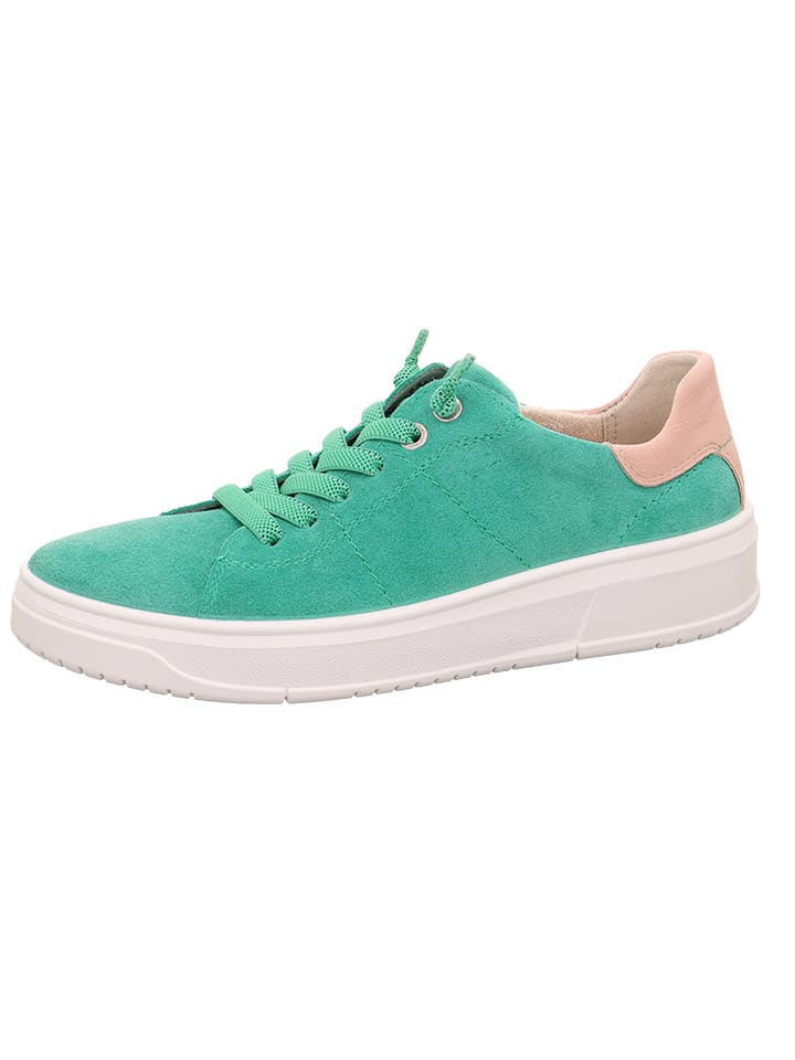 Leder-Sneakers "Rejoise" in Grün