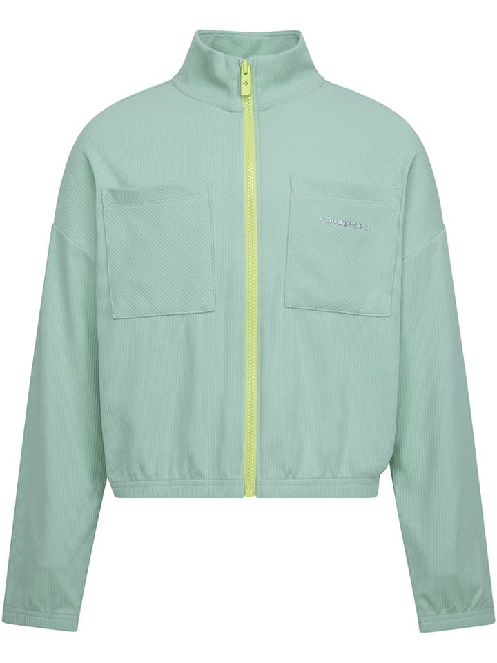 Sweatjacke in Hellgrün