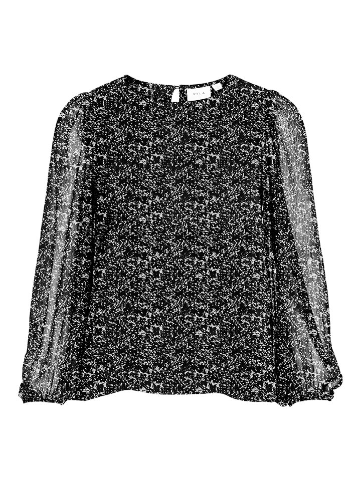 Bluse "Falia" in Schwarz/ Weiß