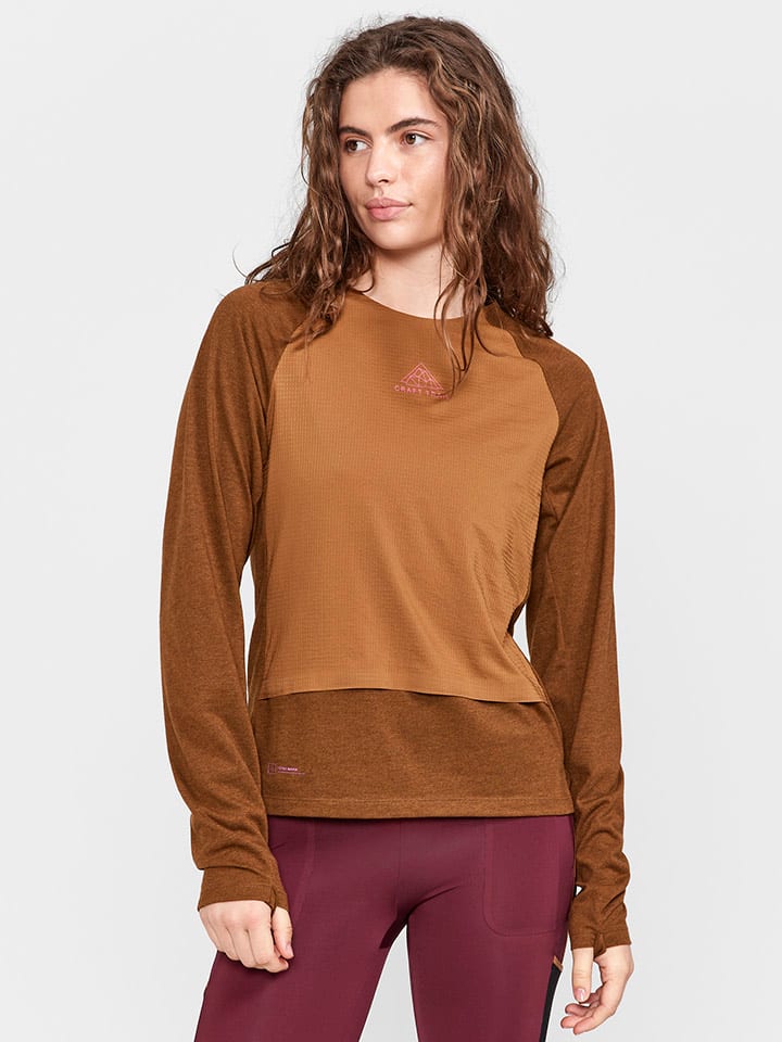 Funktionslongsleeve "ADV Trail Wool" in Hellbraun