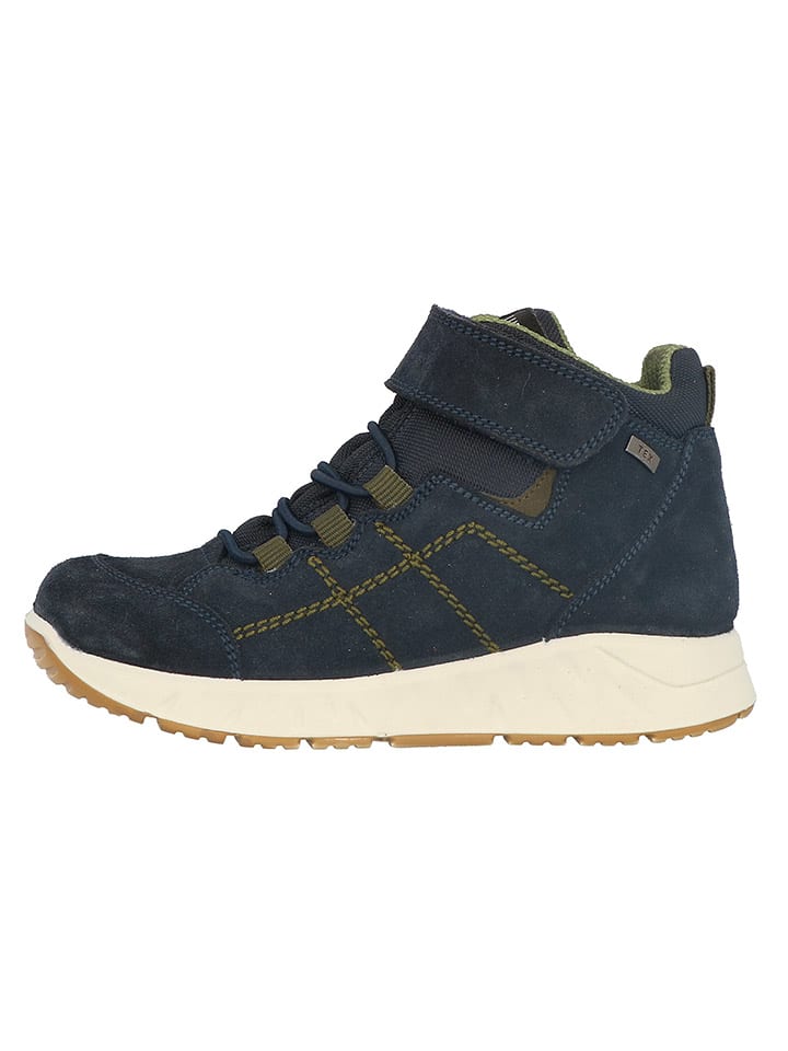 Leren sneakers "Charly" donkerblauw