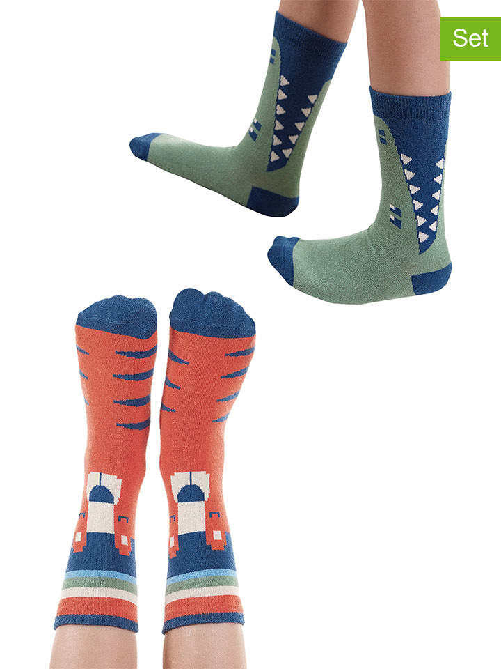 2er-Set: Socken "Animals" in Bunt