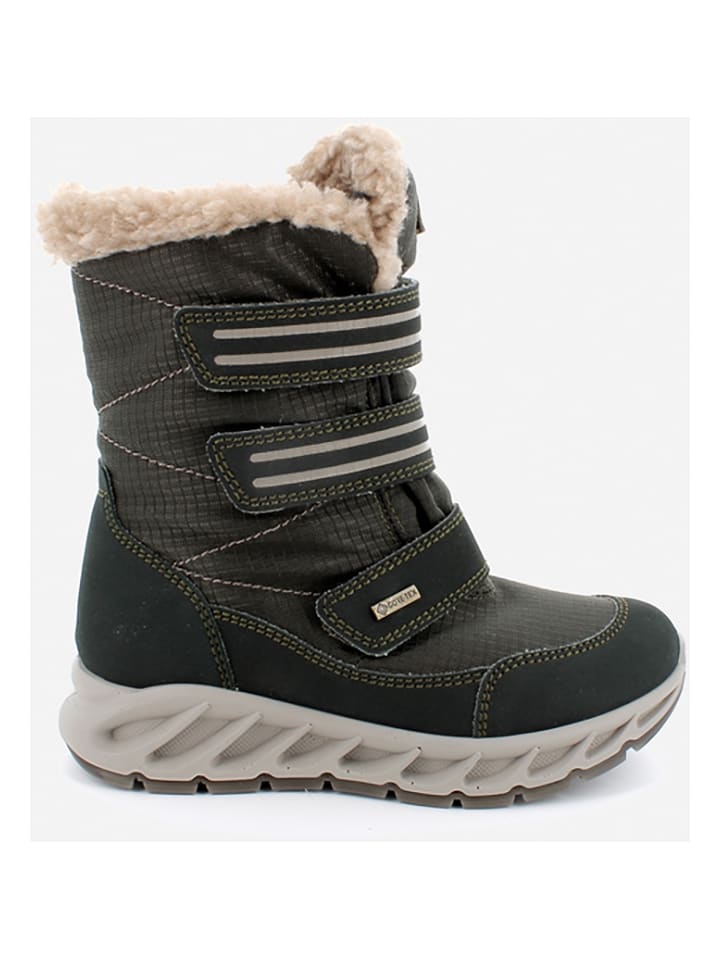 Botki zimowe w kolorze khaki