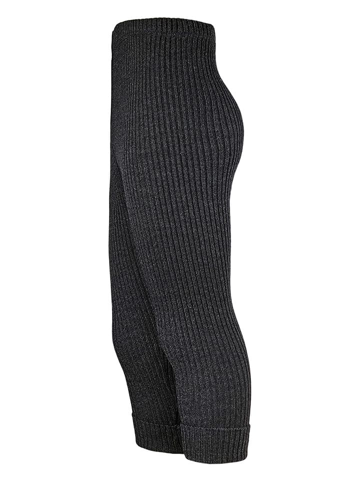 Wełniane legginsy w kolorze antracytowym