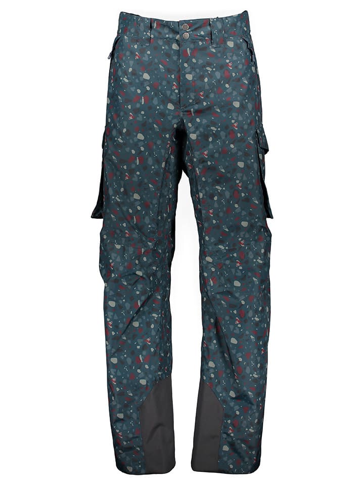 Ski-/snowboardbroek "Ullr" donkerblauw/meerkleurig