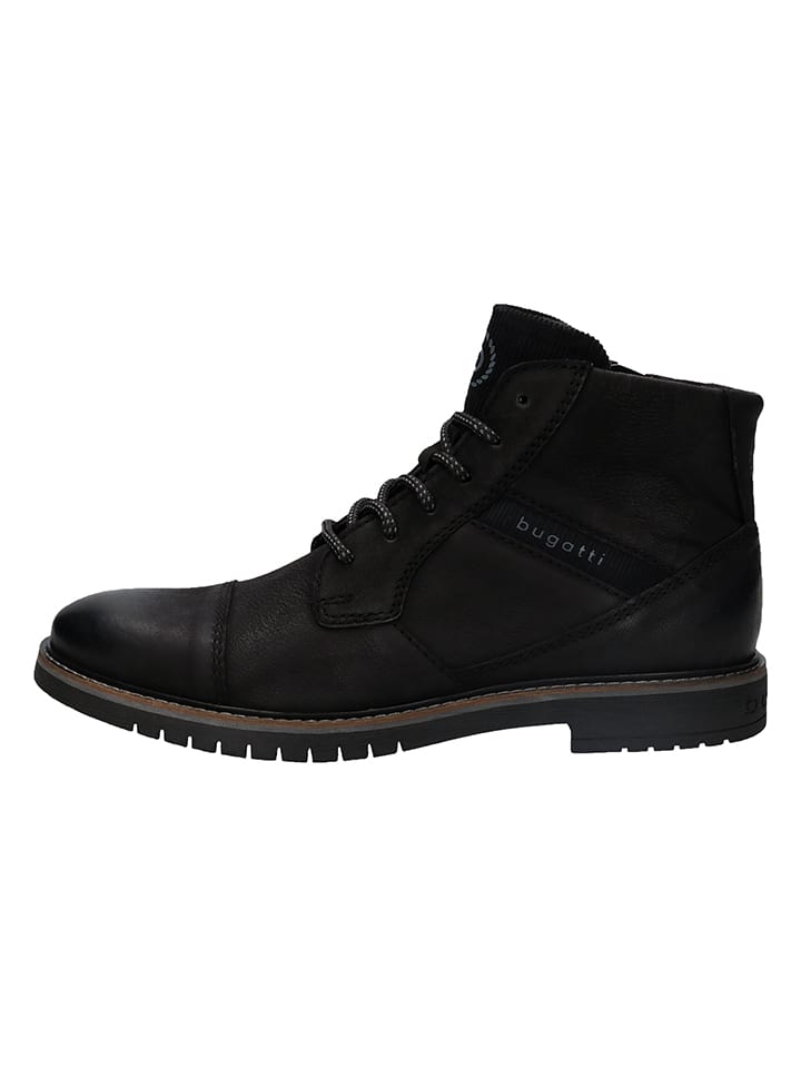 Leder-Boots in Schwarz
