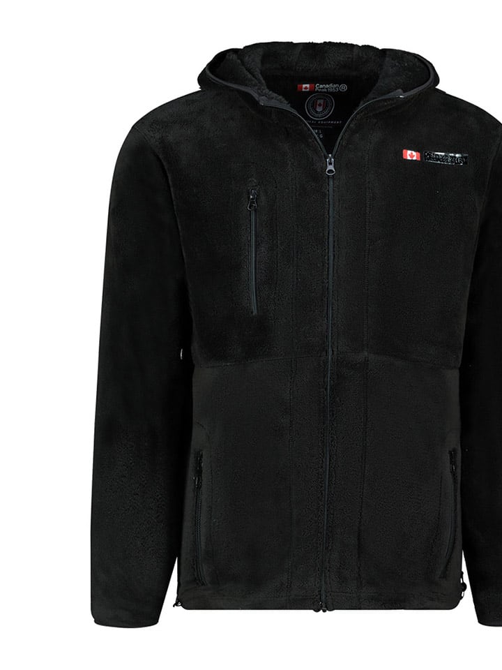 Fleece jas "Uploadeak" zwart