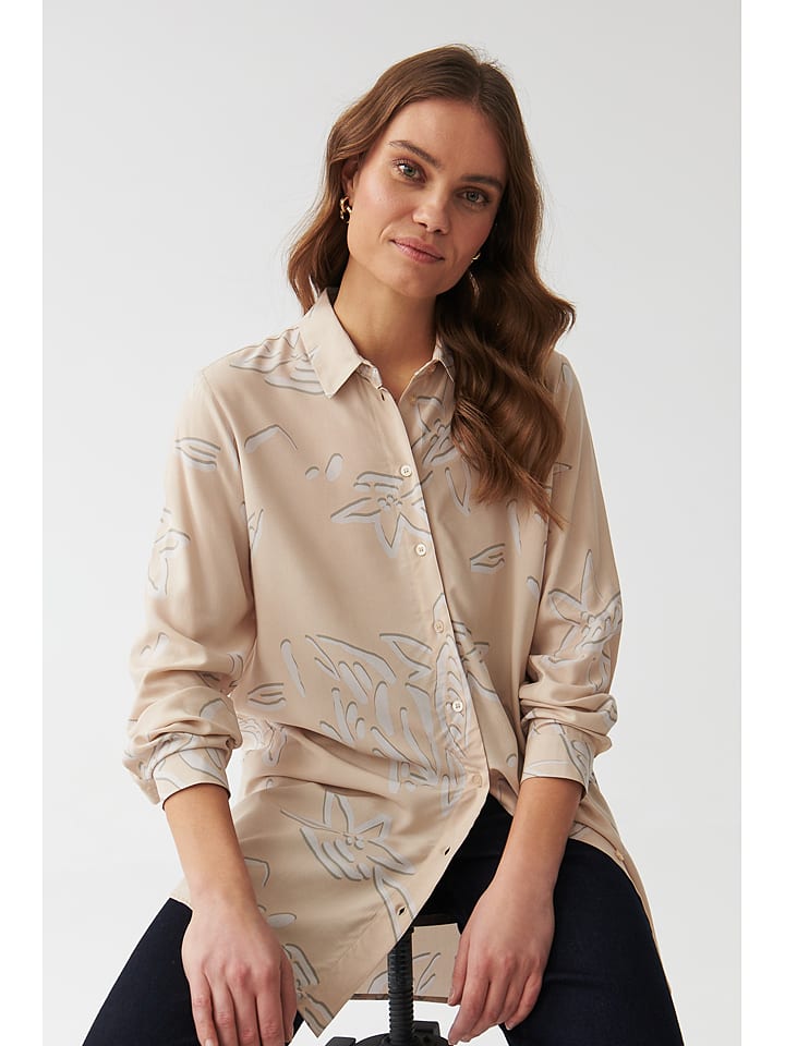 Bluse "Isola" in Beige