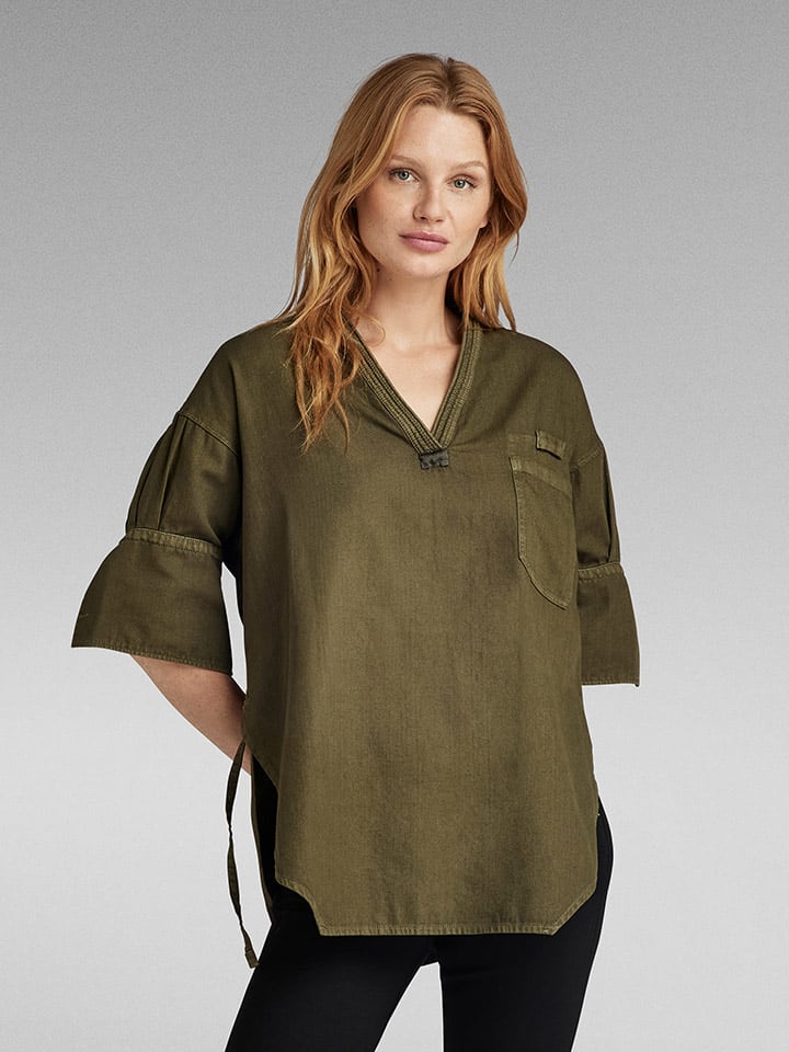 Bluzka w kolorze khaki