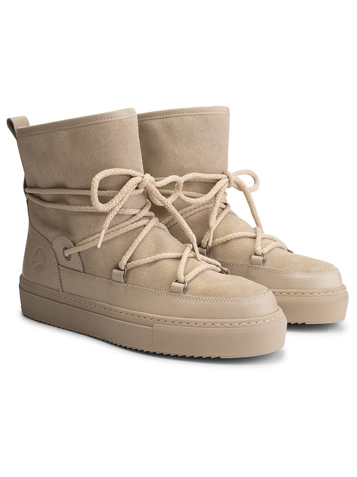 Leren boots "Aspen" beige