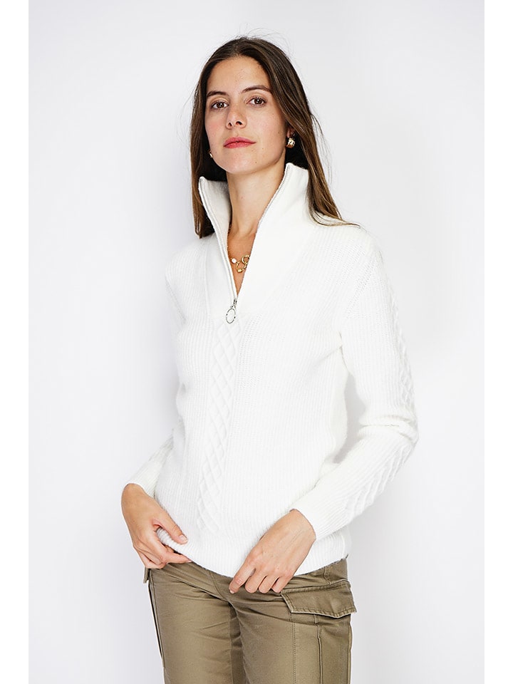 Sweter w kolorze białym