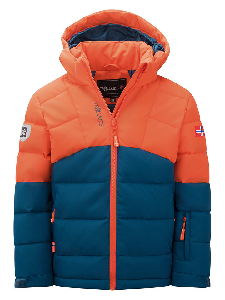 Winterjacke "Gryllefjord" in Dunkelblau/ Orange