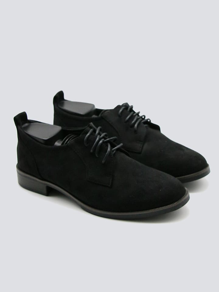 Veterschoenen zwart