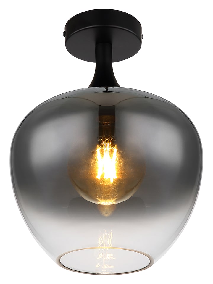 Deckenleuchte in Schwarz - (H)31,5 x Ø 24 cm