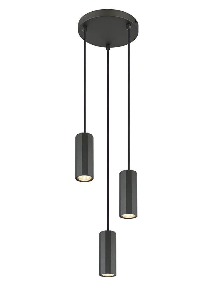Hängeleuchte in Grau - (H)120 x Ø 21 cm