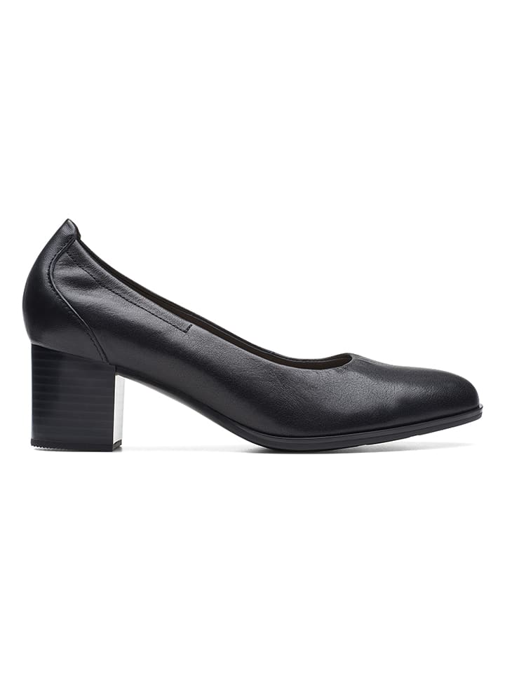 Clarks Leren pumps Loken Step zwart goedkoop kopen limango