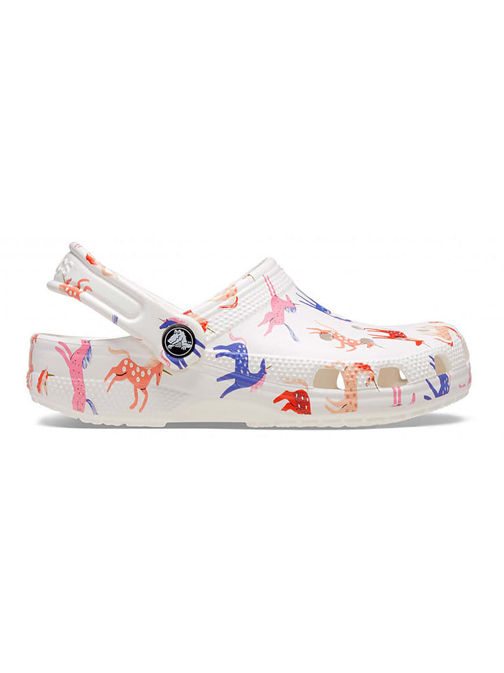 Crocs "Classic Character" in Weiß/ Bunt