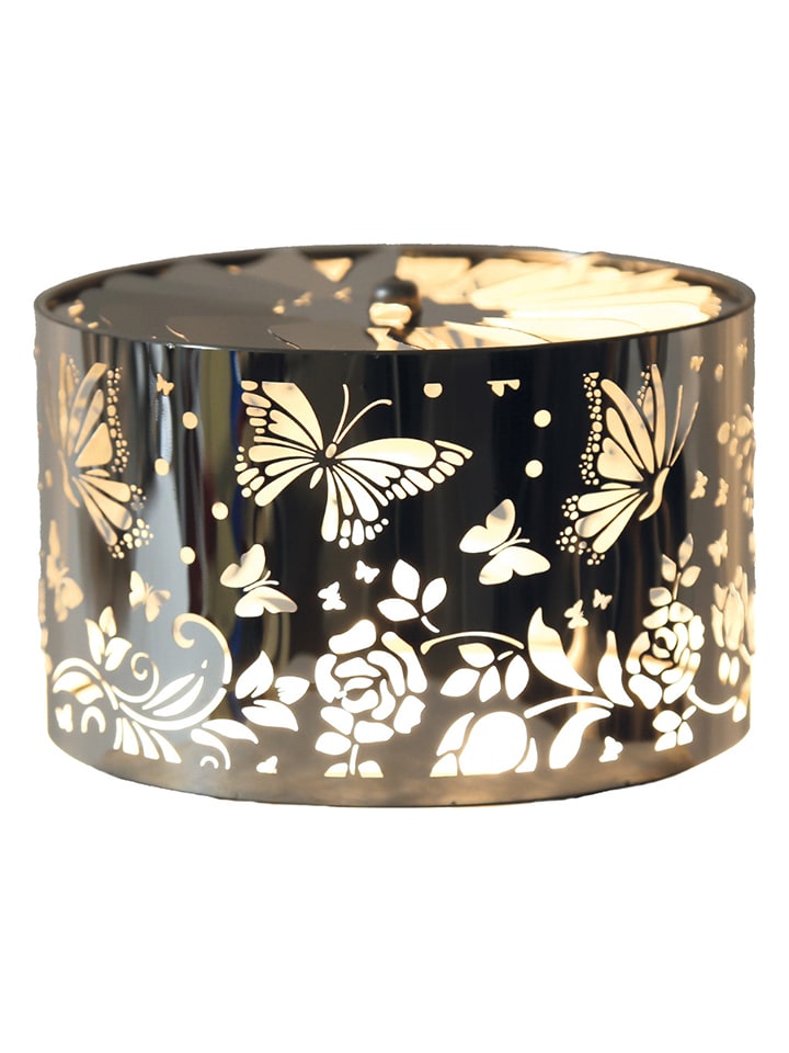 Karussellschirm "Butterfly" in Silber - Ø 13 cm