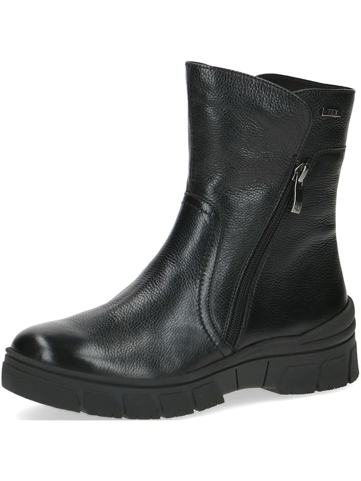 Leder-Boots in Schwarz