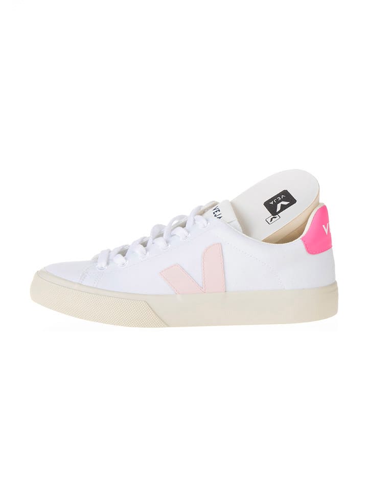 Veja Sneakers Campo CA wit roze lichtroze goedkoop kopen limango