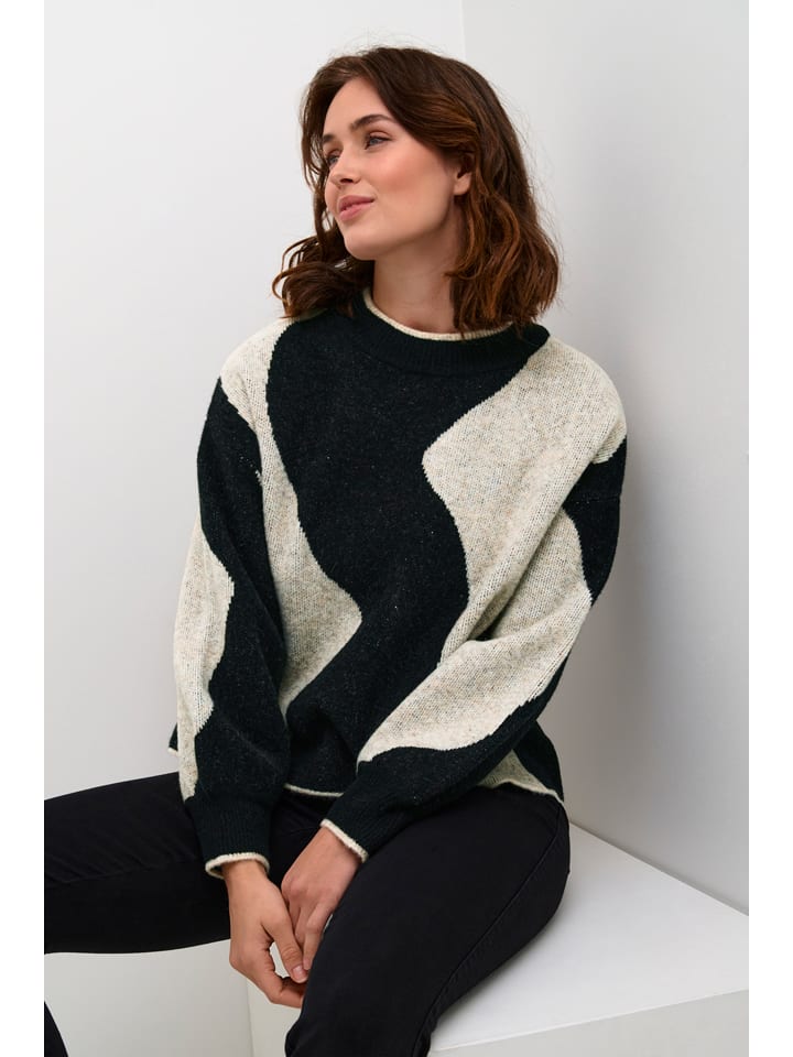 Sweter w kolorze czarno-jasnoszarym