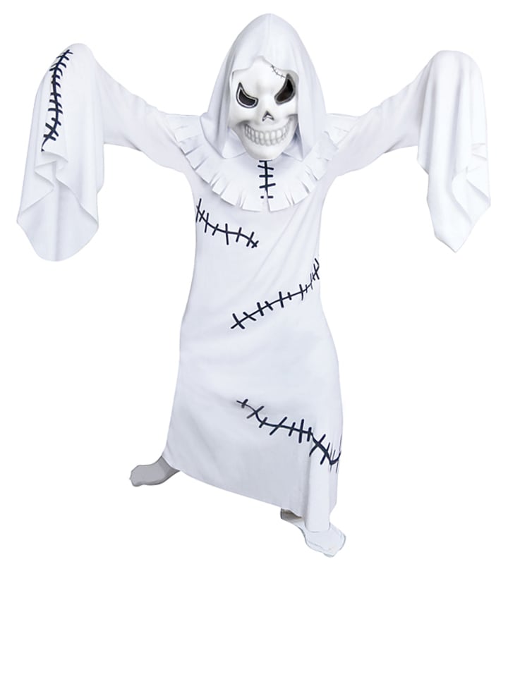 2-częściowy kostium "Ghastly Ghoul" w kolorze białym