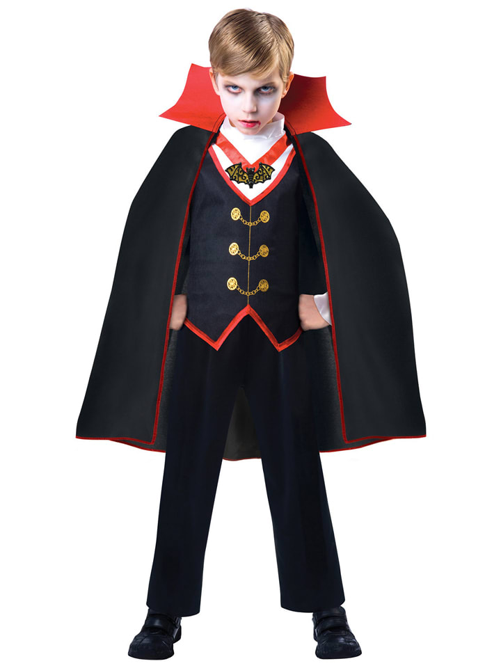 2-częściowy kostium "Dracula" w kolorze czarnym