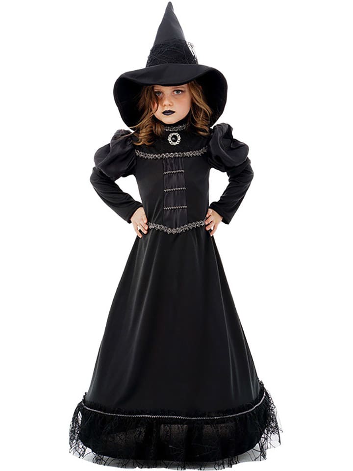 2-częściowy kostium "Witch" w kolorze czarnym